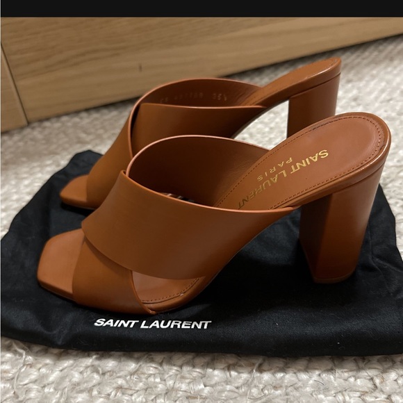 Yves Saint Laurent Shoes Ysl Loulou Mules Size 355 Poshmark